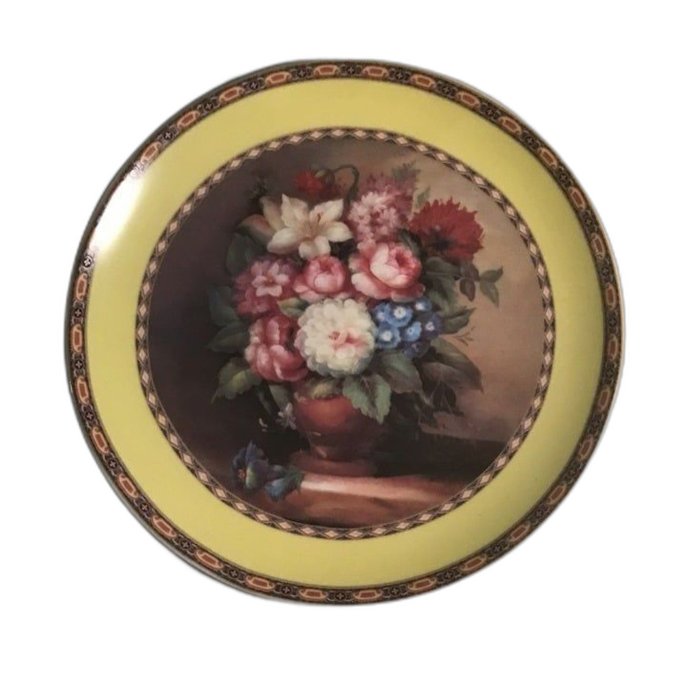 Vintage Formalities by Baum Bros Veronica Collection 8" Floral Decorative Plate